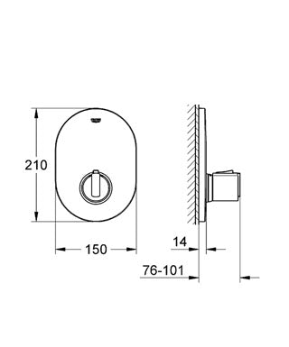 Baterie centrala termostatata 2000 - Grohe