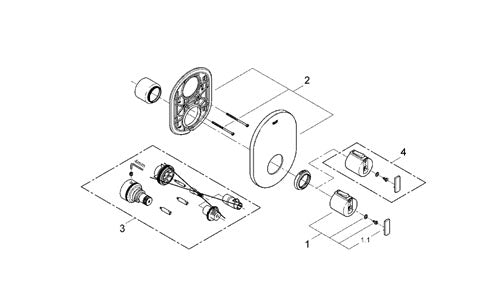 Baterie centrala termostatata 2000 - Grohe