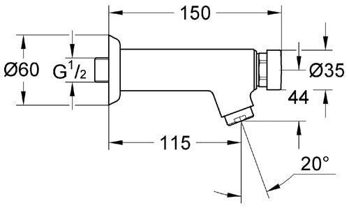 Baterie  cu autoinchidere Grohe - Contropress