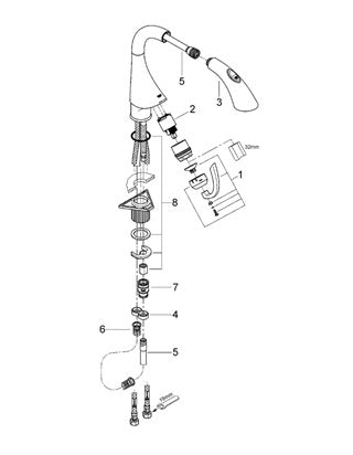 Baterie spalator  Grohe - K4