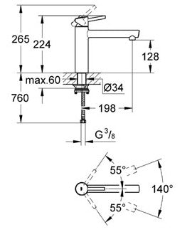 Baterie bucatarie Grohe Concetto-31210001