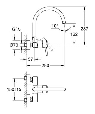 Baterie bucatarie Grohe Concetto-32667001
