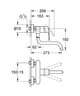 Baterie bucatarie Grohe Eurostyle Cosmopolitan-33982002