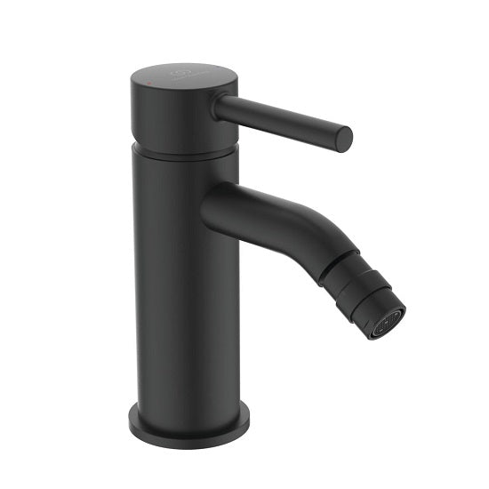Baterie bideu Ideal Standard Ceraline, ventil metalic pop-up, negru mat - BC197XG