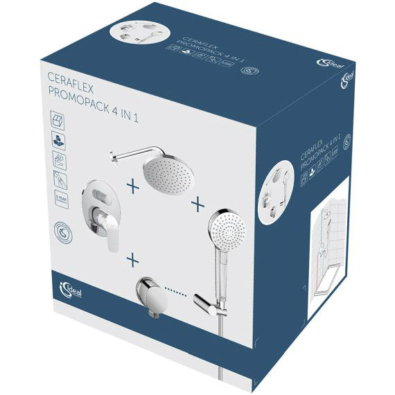 Sistem de dus montaj incastrat IdealStandard, 2 iesiri, para dus, set dus, furtun dus,cot iesire-IDSBC447AA