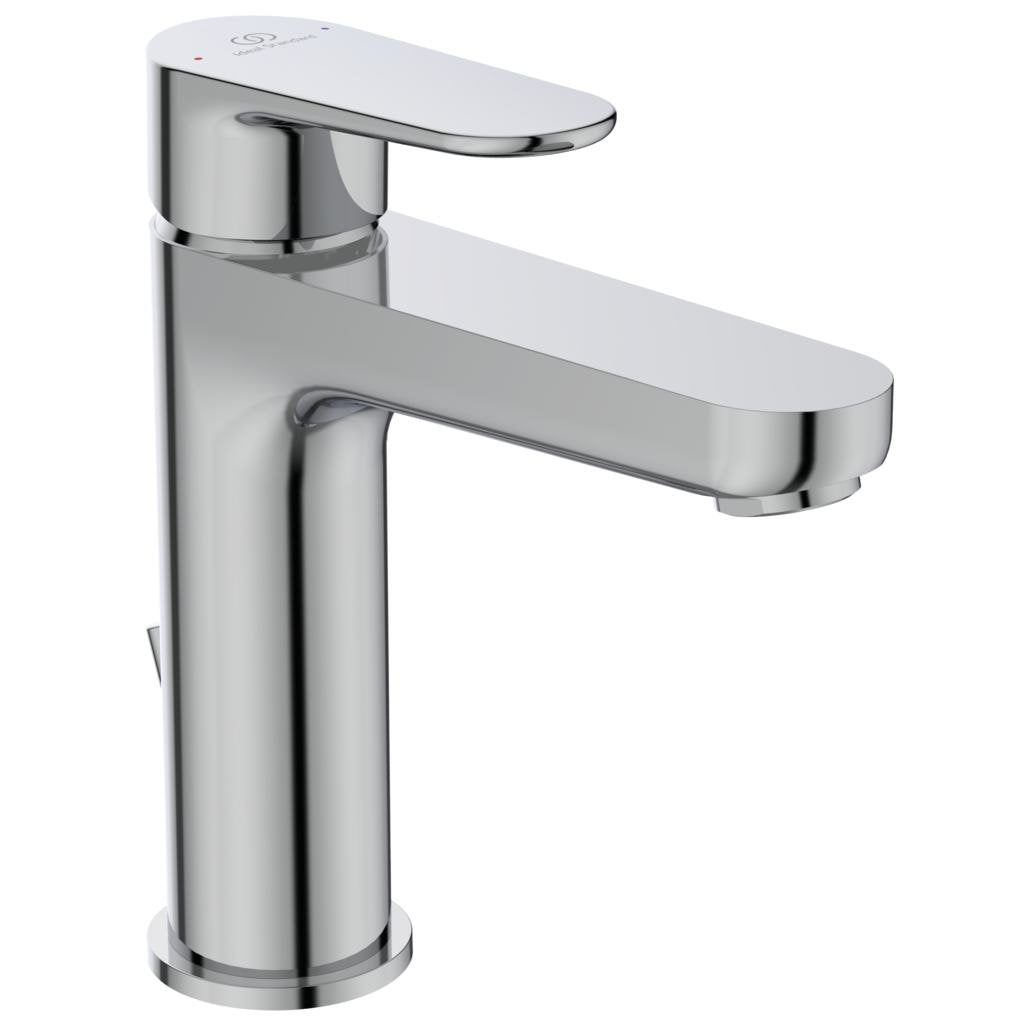 Baterie lavoar Ideal Standard Cerafine O h120, ventil metalic pop-up, crom-BC699AA