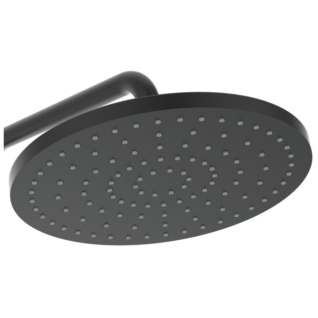 Coloana de dus Ideal Standard IdealRain, termostatic, Ceratherm T50, palarie Round 200 mm, negru mat - BC748XG