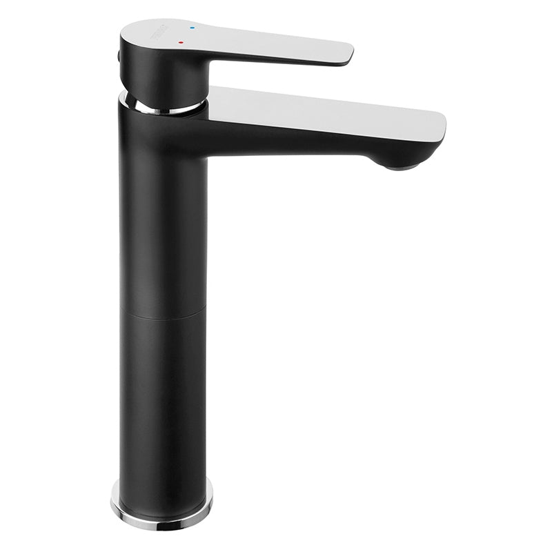 Baterie lavoar Ferro Adore, negru/crom - BDR2LBLC