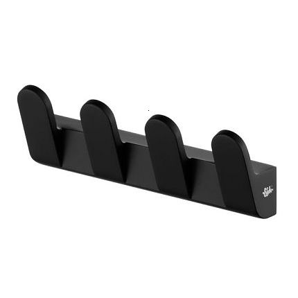 Cuier cu 4 carlige Bisk Futura, negru - BIS02952