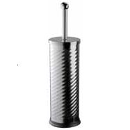 Perie wc cu suport Bisk Basic Twist, crom - BIS04915