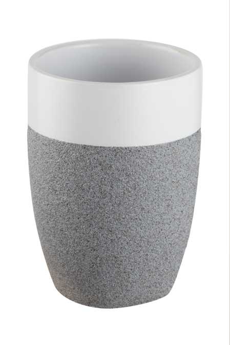 Pahar baie Bisk Stone, gri - BIS06311