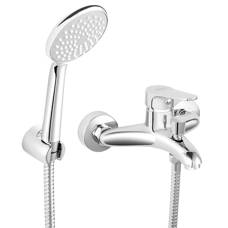 Set baterie cada/dus Ferro ISSO,  para de dus si furtun, crom - BIS11 