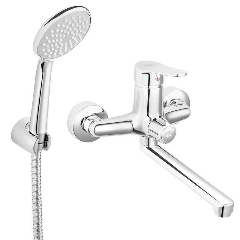 Set baterie cada/dus Ferro ISSO, cu para de dus, crom - BIS33A 