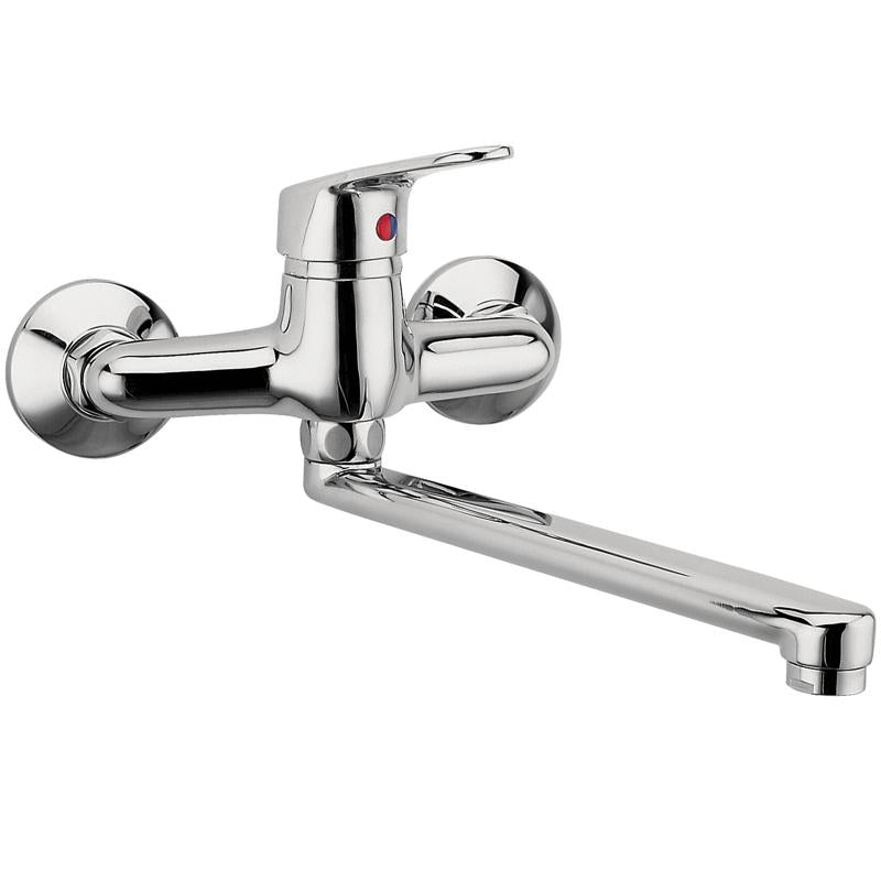 Baterie lavoar Ferro Smile, cu montaj pe perete, crom - BSM3 