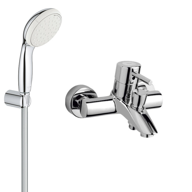 Pachet promo baterie cada Grohe Concetto+set dus porter New Tempesta Mono