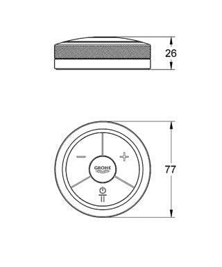 Comanda digitala cada/ dus Grohe-36309000
