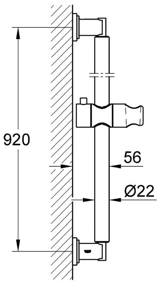 Bara dus  900 mm Sena - Grohe-28346000