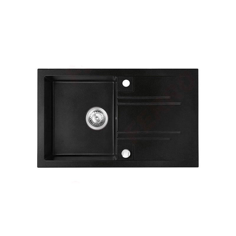 Chiuveta Ferro Mezzo II, 1 cuva cu picurator, 780x480 mm, grafit - DRGM48/78BA 