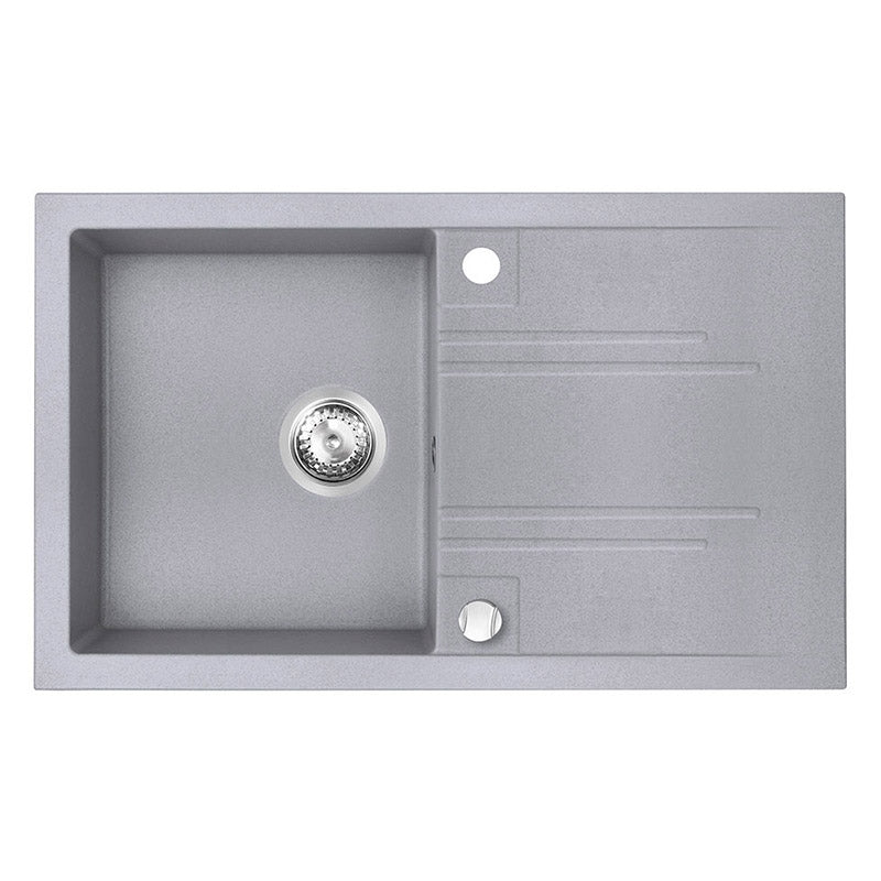 Chiuveta Ferro Mezzo II, 1 cuva cu picurator, 78 x 48 cm, gri - DRGM48/78GA