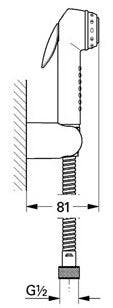 Dus anal Grohe cu suport perete-27812IL0