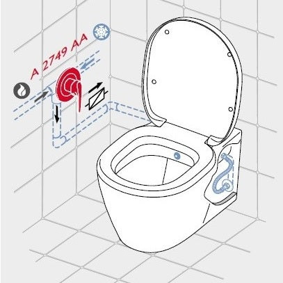 Vas WC suspendat Ideal Standard Connect, functie de bideu alb - E781901