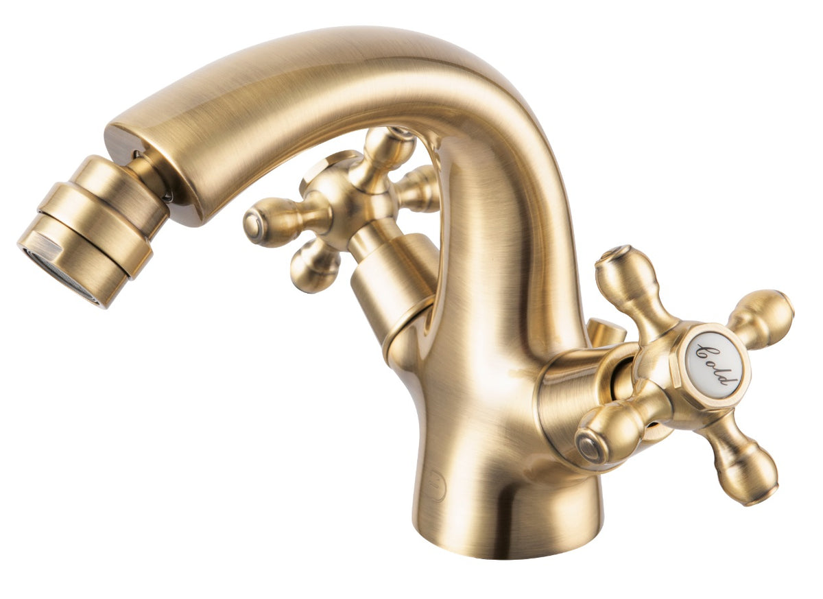 Baterie bideu FDesign Lacrima, cu ventil, bronz - FDSFD1-LRA-6-66