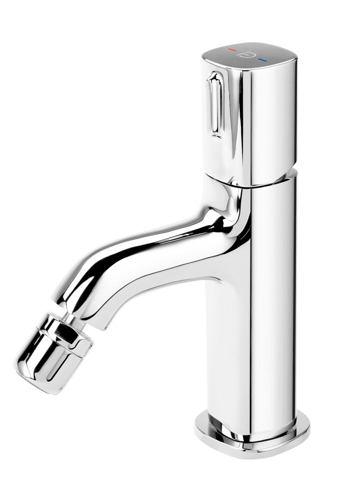 Baterie bideu FDesign Meandro cu ventil, crom - FDSFD1-MDR-6-11