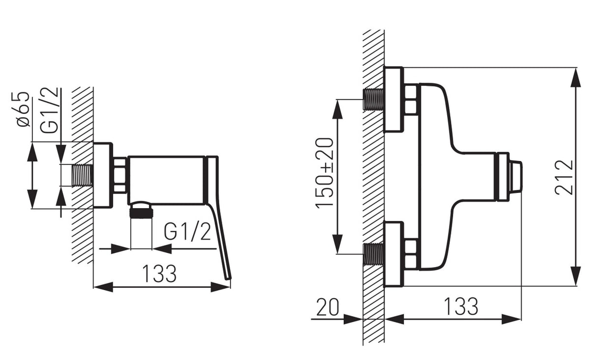 Baterie dus FDesign Seppia, negru - FDSFD1-SPA-7-22