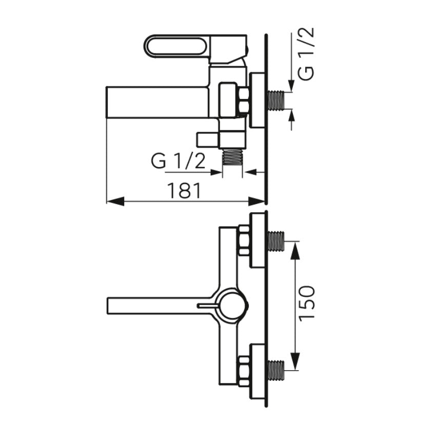 Baterie cada FDesign Zaffiro, auriu lucios - FDSFD1-ZFR-1-55