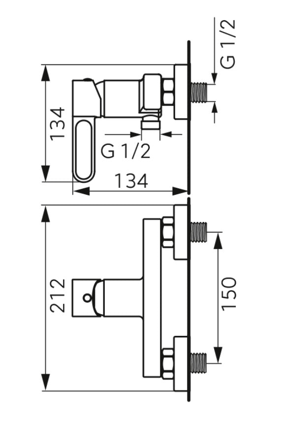 Baterie dus FDesign Zaffiro, auriu lucios - FDSFD1-ZFR-7-55