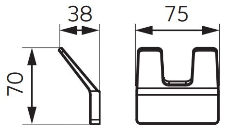 Agatatoare FDesign Piazza, negru mat - FDSFD6-PZA-08-22