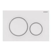Placuta de actionare Geberit Sigma 20 alb, inele alb/mat -GEB115.882.11.1