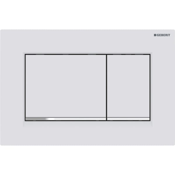 Placa de actionare Geberit Sigma 30 alb mat lacuit, finisaj easy to clean - GEB115.883.JT.1