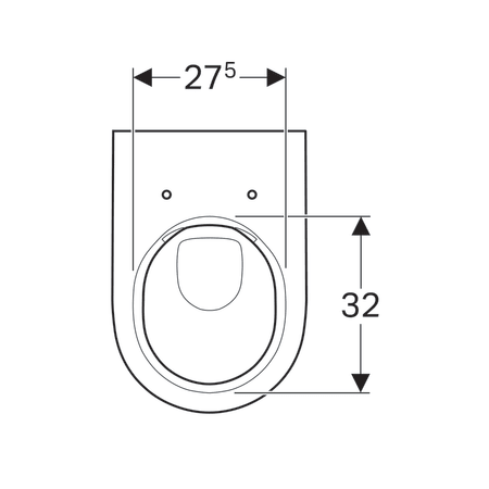 Vas wc suspendat Geberit Acanto Rimfree 51x35 cm, alb - GEC500.600.01.2