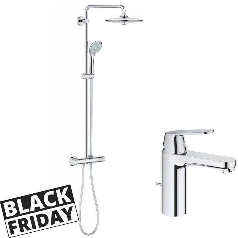 Pachet: Coloana dus Grohe Euphoria 260-27296002 + Baterie lavoar Eurosmart Cosmo marimea  M-23325000