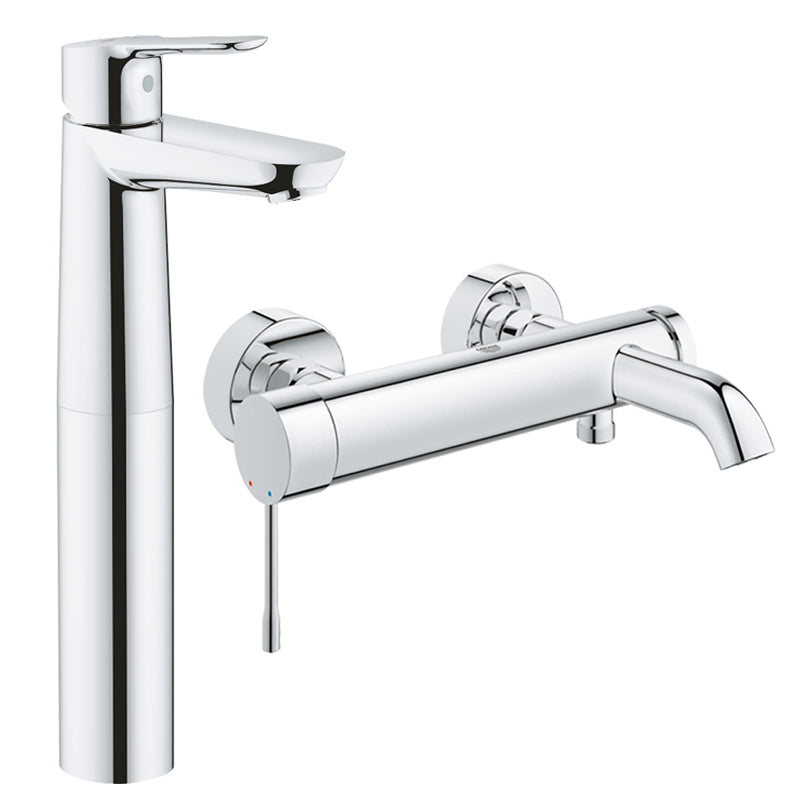 Pachet: Baterie de cadă/dus Essence New-33624001, Baterie lavoar blat Grohe BauEdge XL size-23761 000