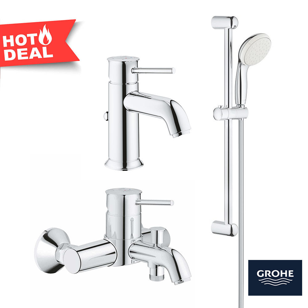 Set complet baterii baie 3 in1 Grohe Classic marimea S (2381000,23787000,27853001)
