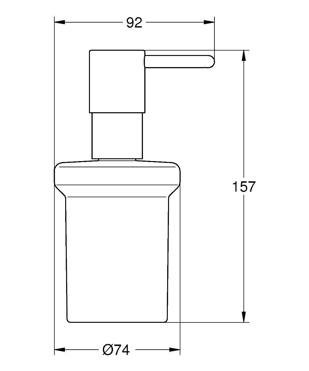 Dozator sapun, dezinfectant lichid Grohe Essentials-40394001