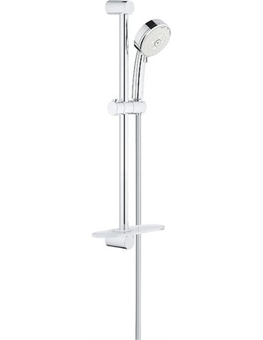 Set de dus Grohe Tempesta Cosmopolitan 100, suport 600 mm, para dus, 3 functii, furtun 1.75 m, anti-calcar, crom- 27576002