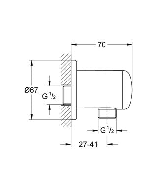 Iesire pentru dus Grohe Relexa Plus-28671000