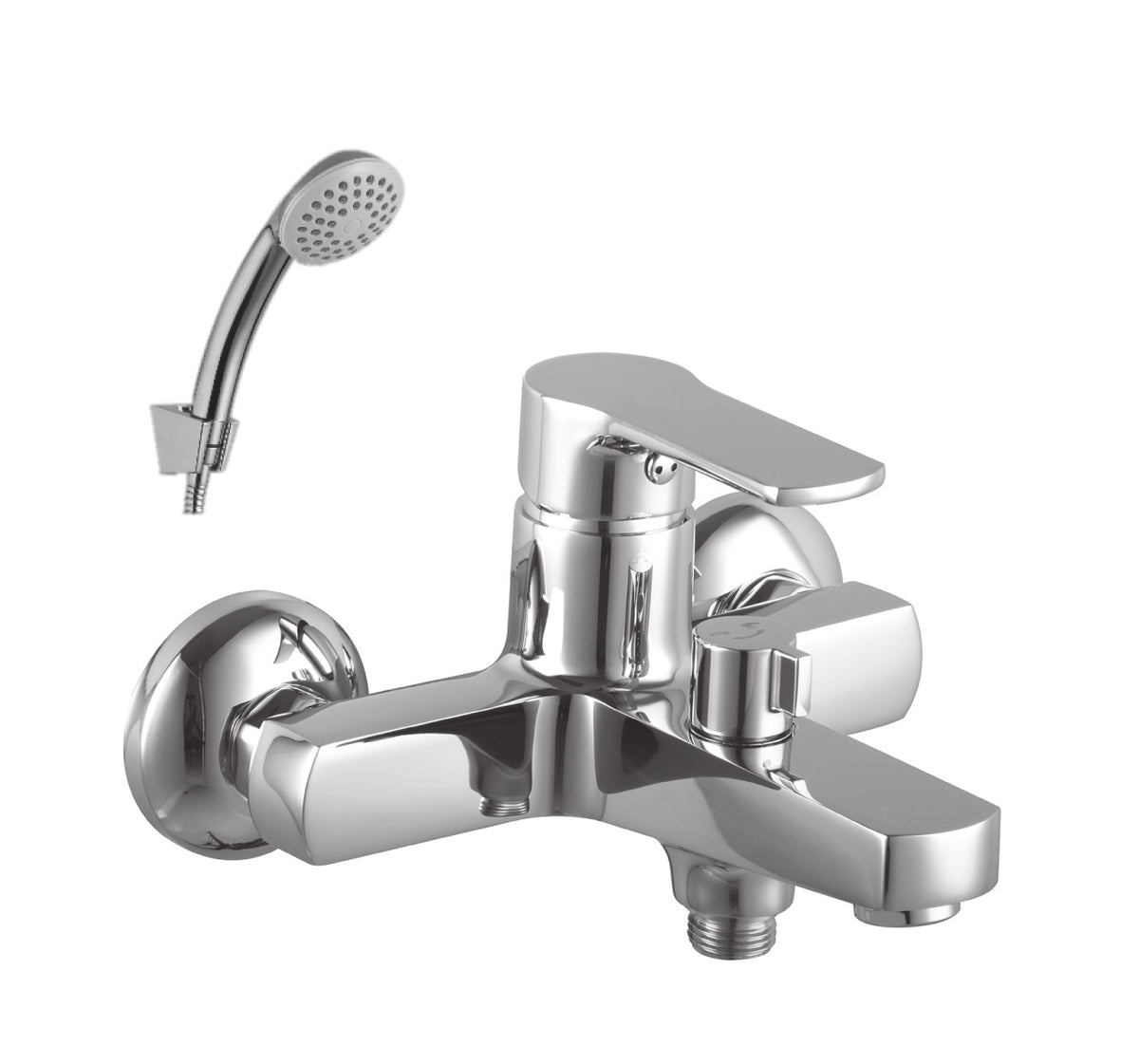 Baterie cada cu Pipa Scurta si Comutator Rotativ Lemark Plus Grace, crom - LM1512C