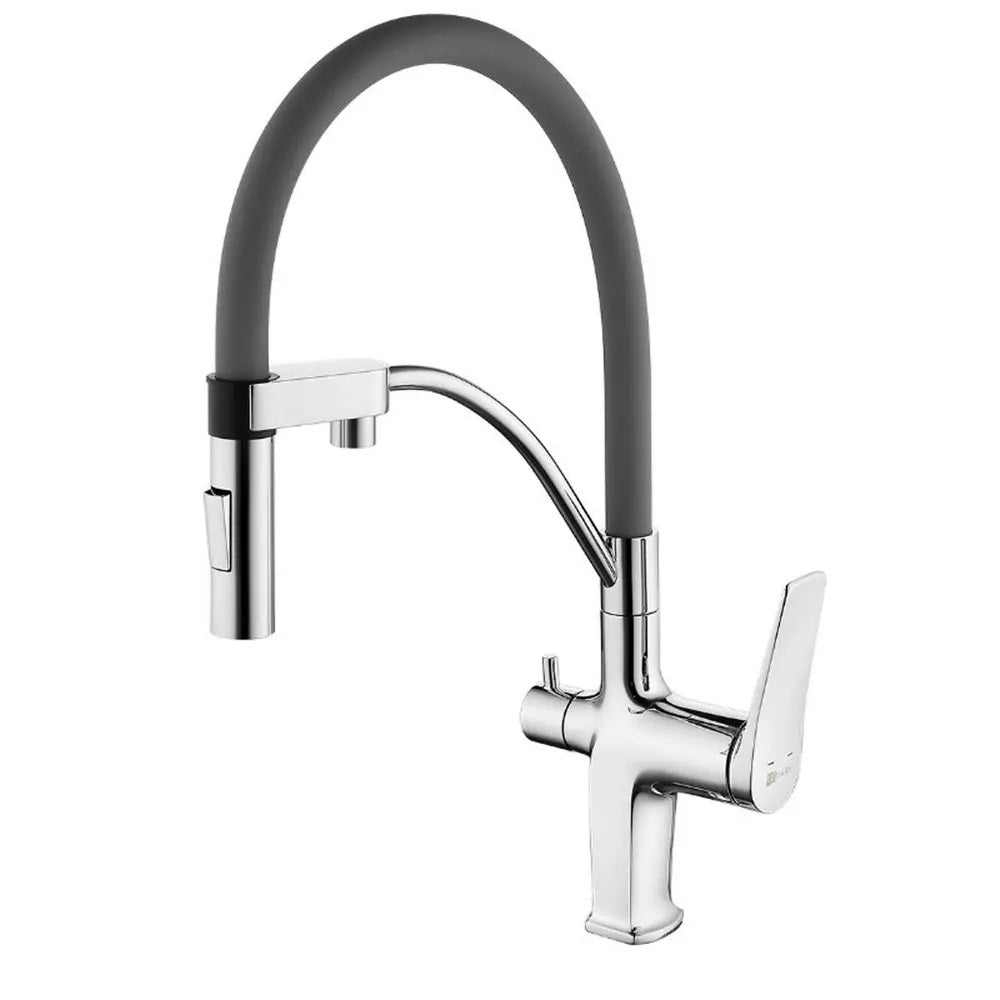 Baterie bucatarie Lemark Comfort pentru filtru de apa, crom/gri - LM3074C-Gray-EU