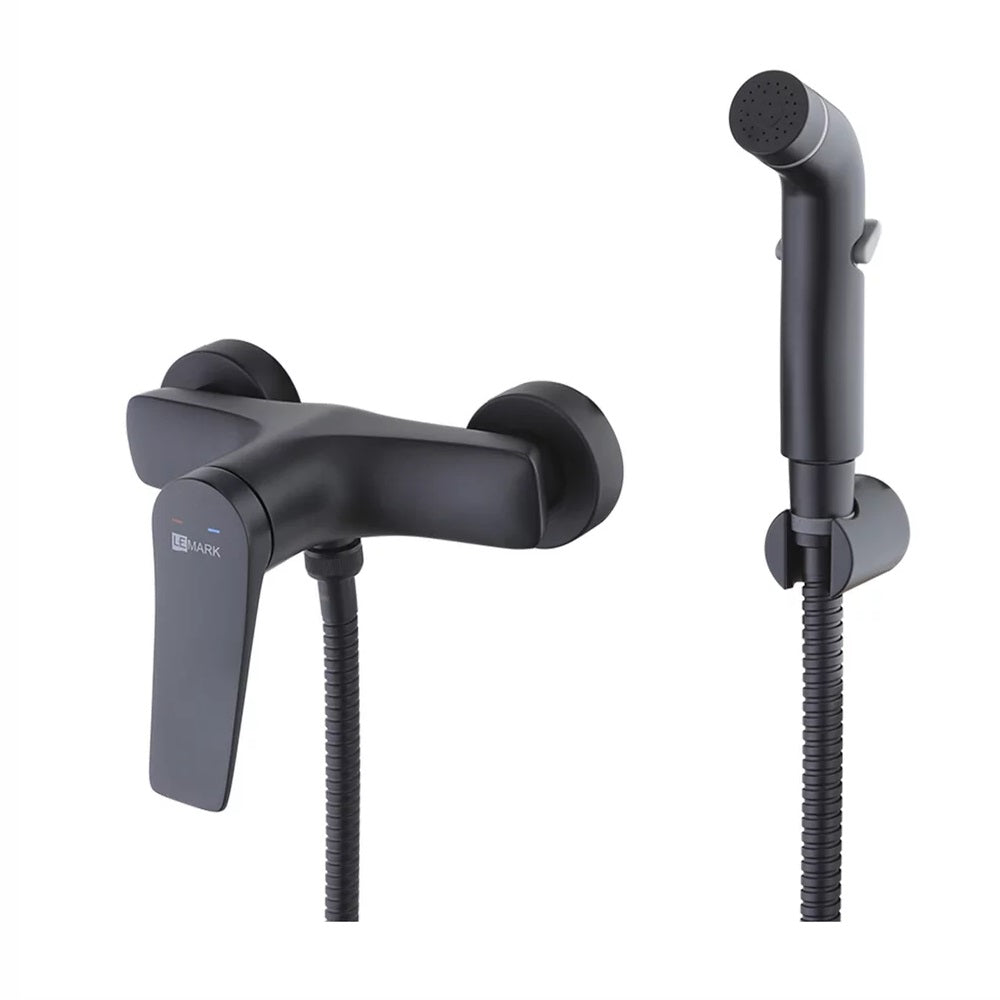  Set dus igiena intima Lemark Bronx, negru mat - LM3718BL