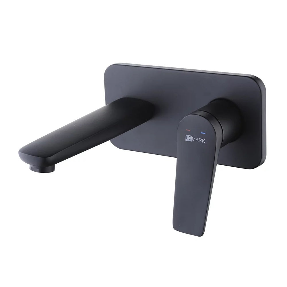 Baterie lavoar incastrata Lemark Bronx, negru mat -  LM3726BL