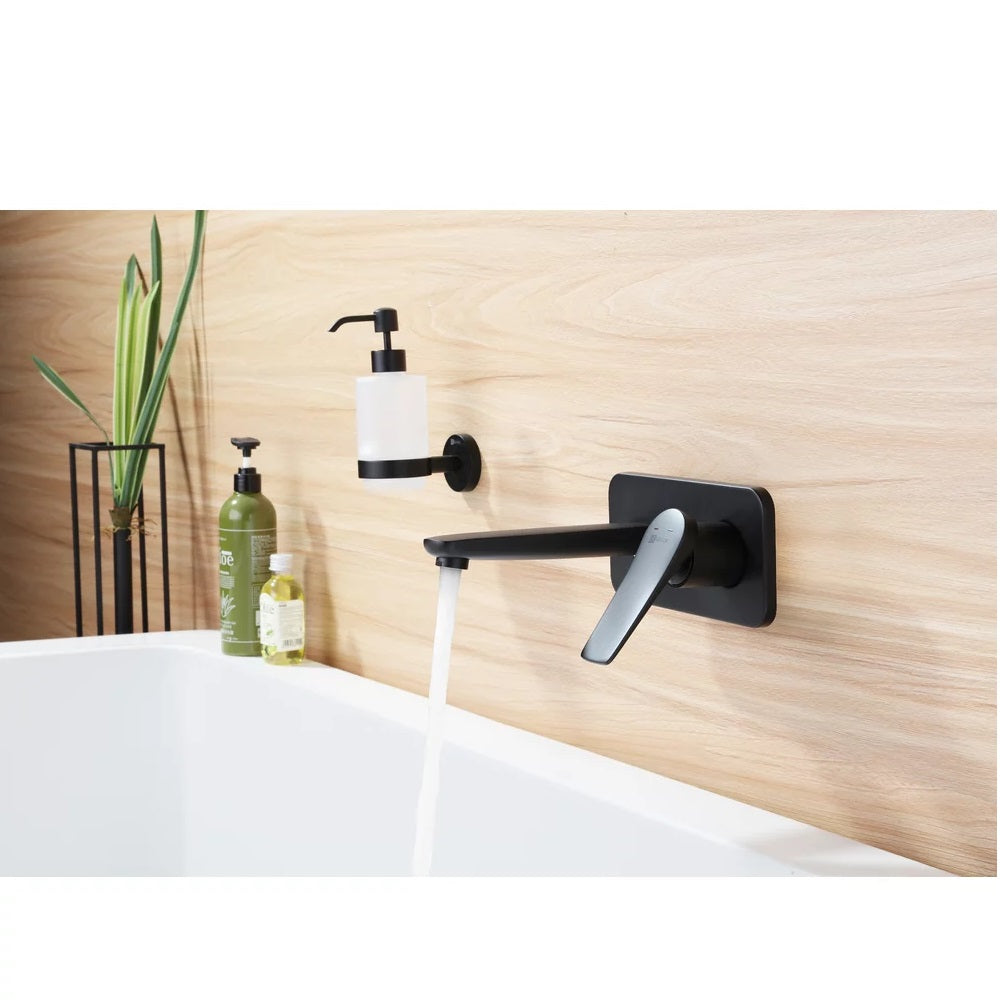 Baterie lavoar incastrata Lemark Bronx, negru mat -  LM3726BL