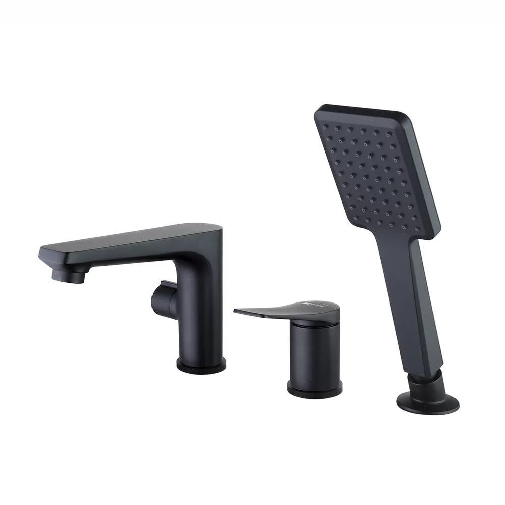 Baterie cada Lemark Bronx, cu set dus, negru mat - LM3745BL