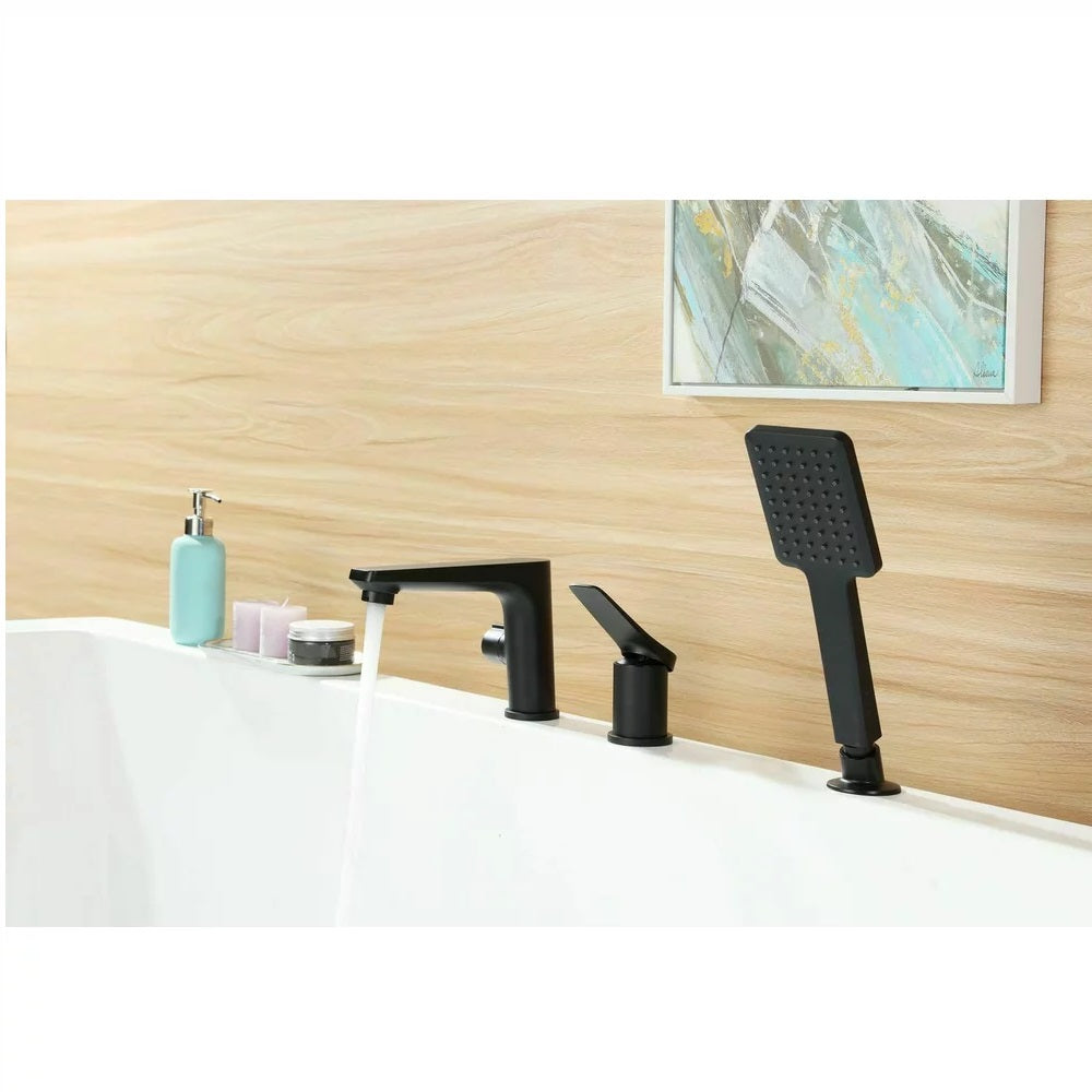 Baterie cada Lemark Bronx, cu set dus, negru mat - LM3745BL