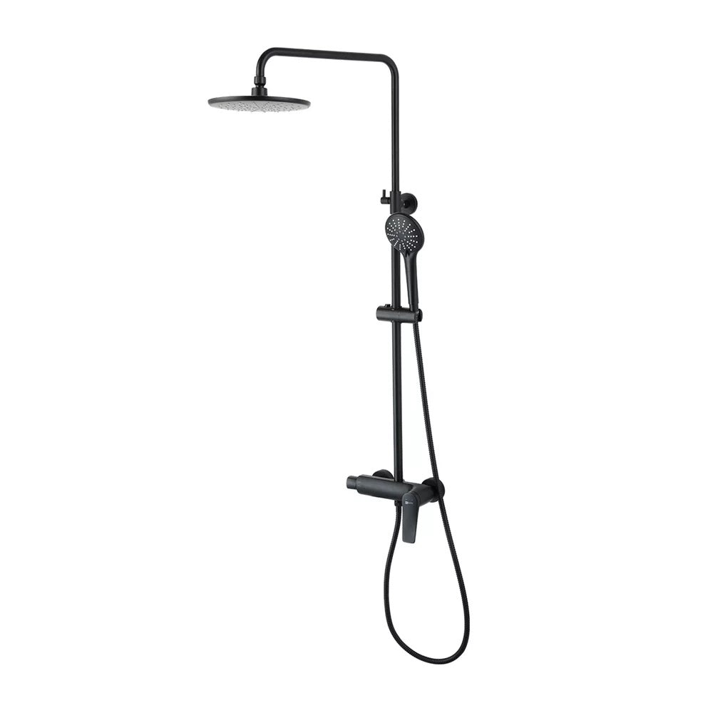 Coloana dus cu baterie monocomanda Lemark Bronx, negru mat - LM3760BL