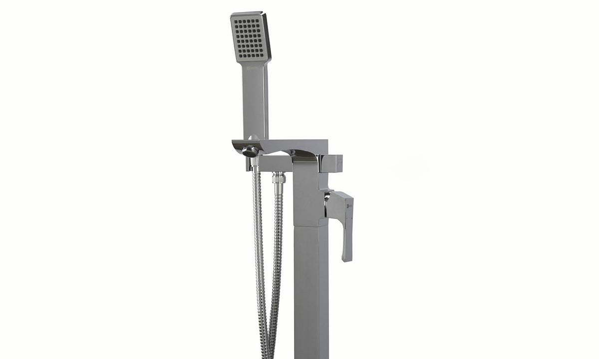 Bateria cada Lemark Unit, fixare podea, crom -