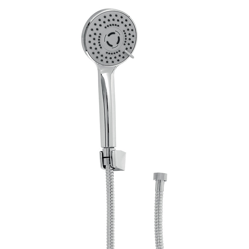 Set para de dus Ferro Tempo, 3 jeturi, cu suport si furtun, crom - MINI857.0
